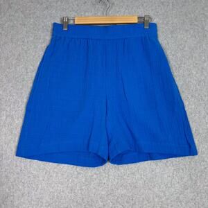 Soft Surroundings Blue Marilla Gauze Shorts Size Small